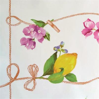 TOILE CIREE EN 140CM CITRON