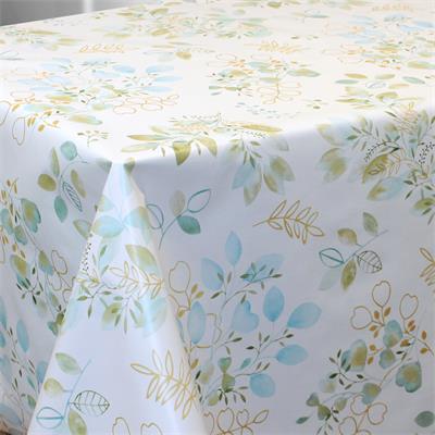 TOILE CIREE GIOIA EN 140CM FEUILLAGE BLEU NEW 2026