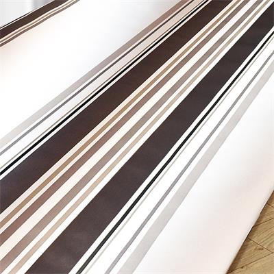 TOILE CIREE EN 140CM BASQUE CHOCOLAT FOND BLANC - SA 8032855032372