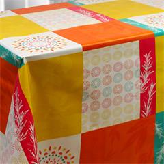 TOILE SOFT EN 140CM PATCHWORK JAUNE