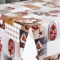 TOILE CIREE EN 140CM COEUR VICHY 8032855076284