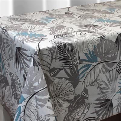 TOILE TEXT STYLE IMPRIME EN 140CM SAVANE GRISE