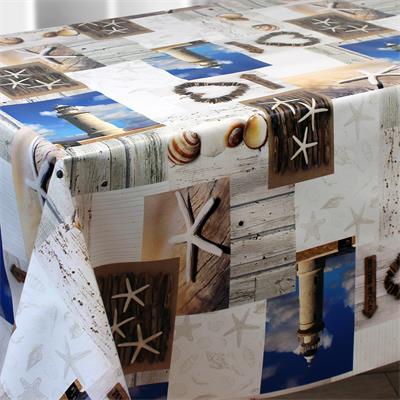 TOILE CIREE EN 140CM MER