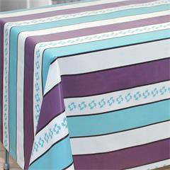 TOILE CIREE EN 140CM BASQUE VIOLET BLEU