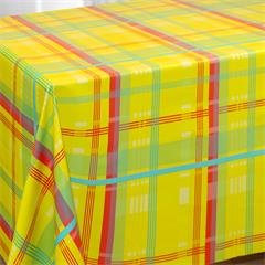 TOILE CIREE EN 140CM MADRAS JAUNE