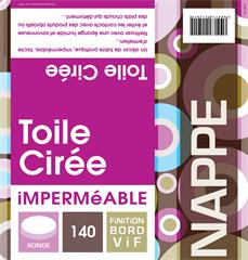 NAPPE RONDE 140CM BORD VIF
