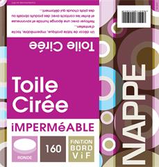 NAPPE RONDE 160CM BORD VIF