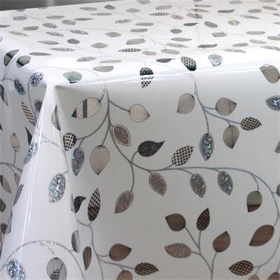 CRISTAL LUX LASER IMPRIME 55/100 EN 140CM SPIRALE FEUILLE - 4397/1