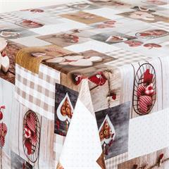 PROTEGE TABLE IMPRIME EN 140CM COEUR VICHY 8032855088362